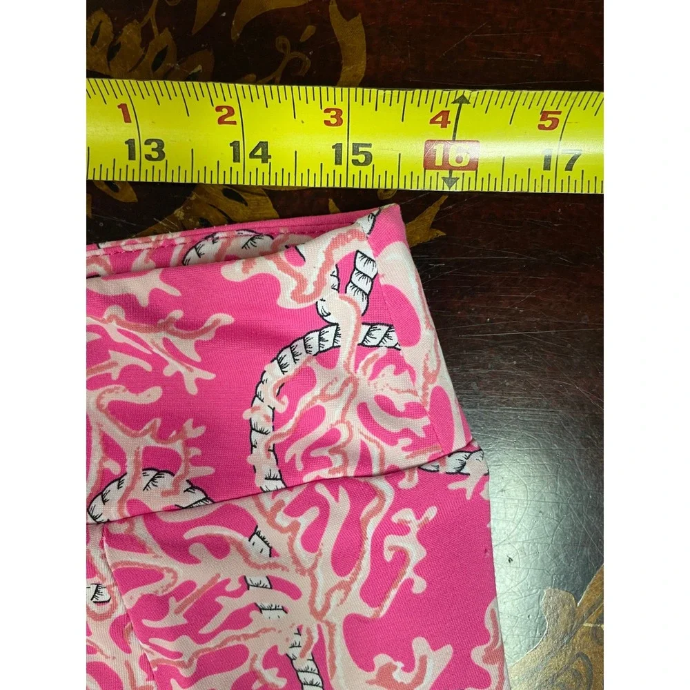 Lulu B Pink Coral Rope Nautical Skort Pickleball Golf Chic Resort Wear UPF 50 M - Picture 6 of 12